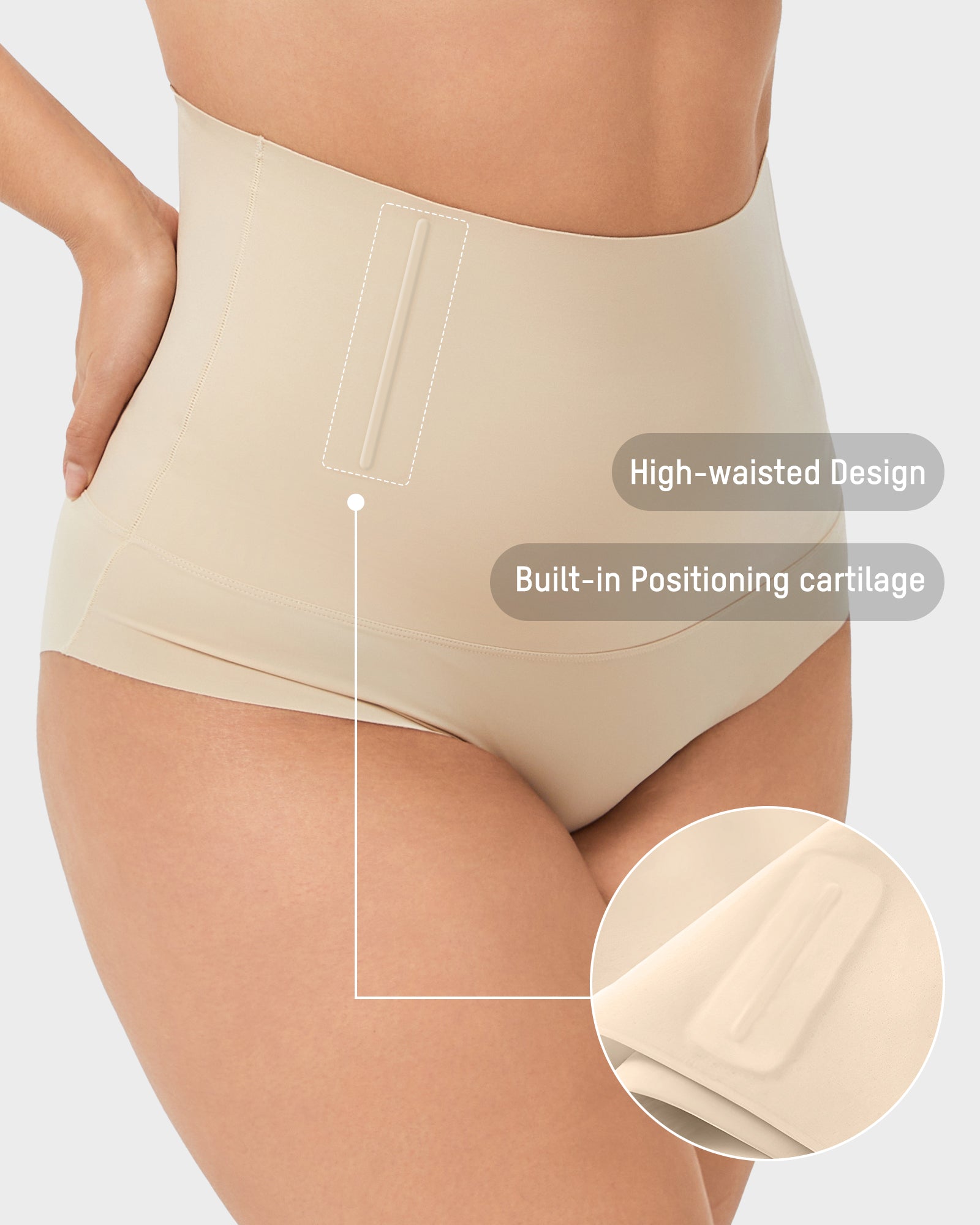 High Waist Seamless Tummy Control Panties (5 Pack)