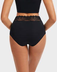 Lace Trim Cotton Hipster Panties (5 Pack)