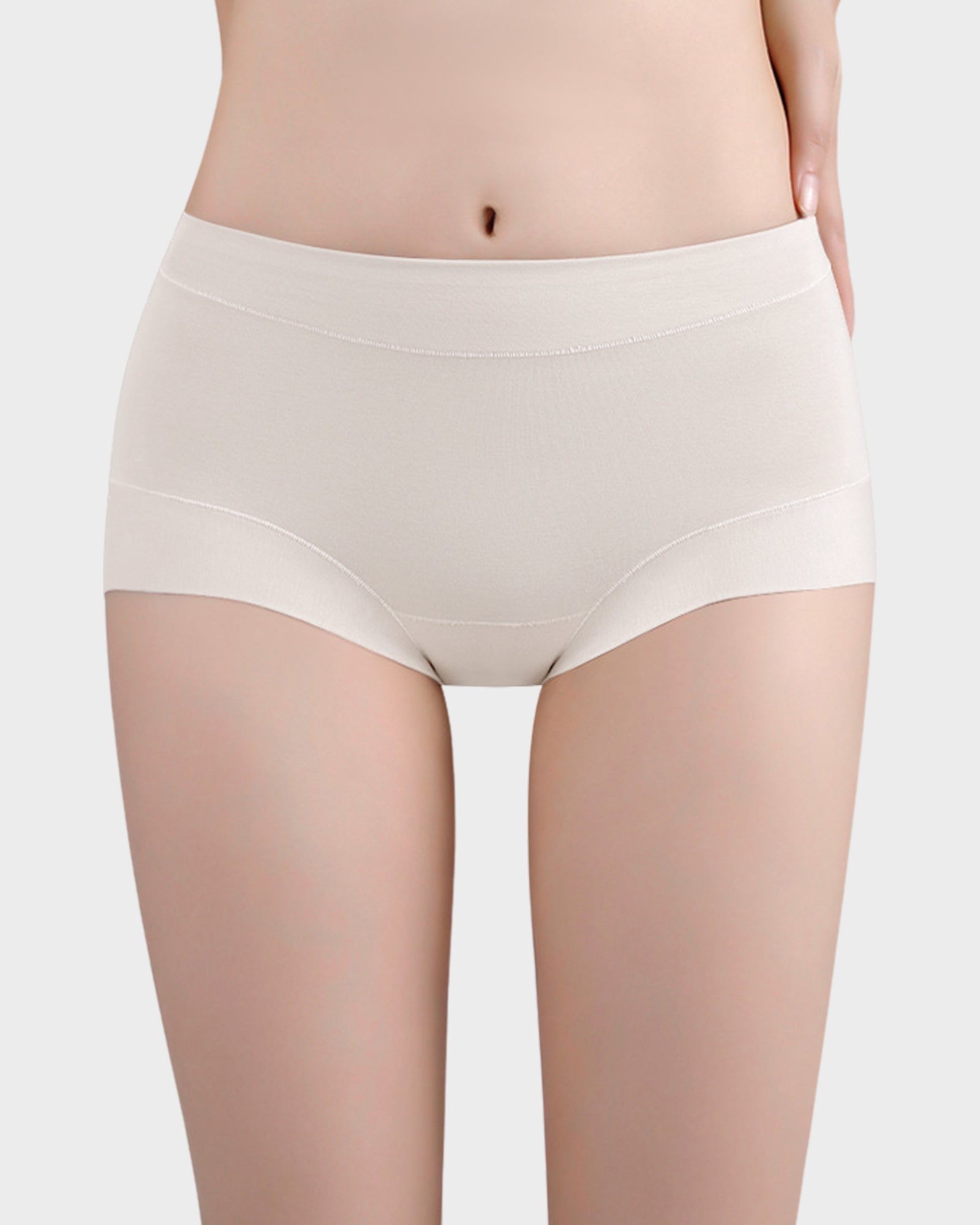 Mid-Waist Cotton Antibacterial Boxer Panties (5 Pack)