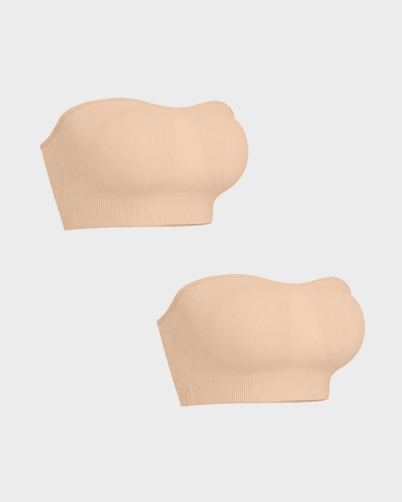 Non-Slip Bandeau Seamless Wireless Strapless Bra
