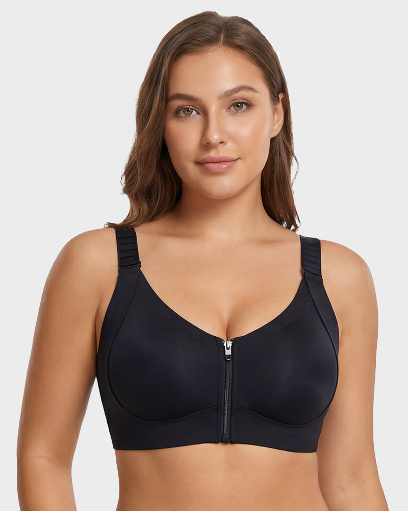 Piano Clasp™ Zip-Front Wireless Bra