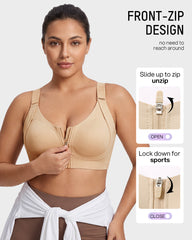Piano Clasp™ Zip-Front Wireless Bra