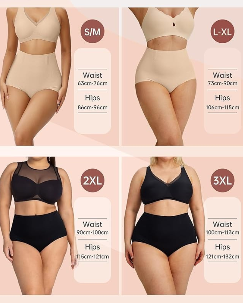 Seamless High-Waisted Tummy Control Shaping Panty (3 Pack)