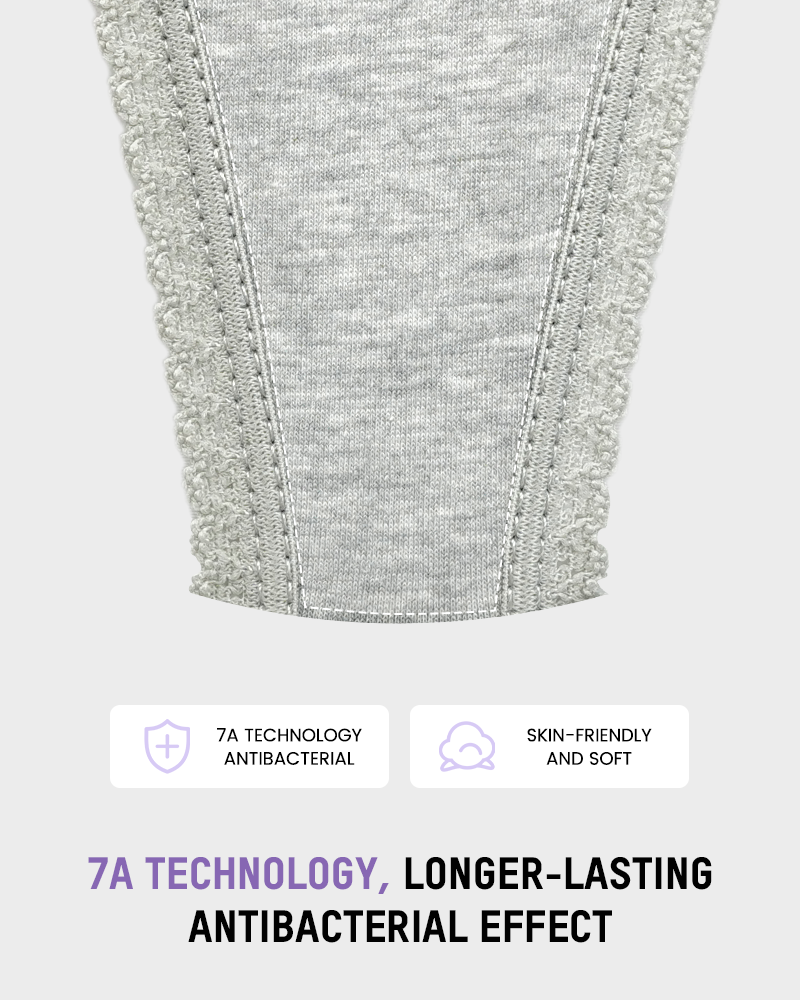 Seamless Low-Rise Lace Thong Panties (3 Pack)