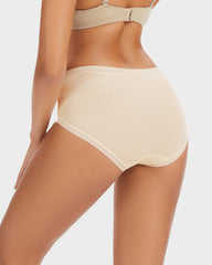 Seamless Modal Mid-Rise Antibacterial Panties (4 Pack)