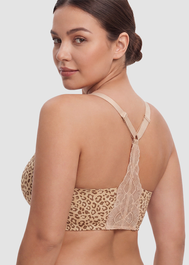 Seamless Backless Lace Bralette