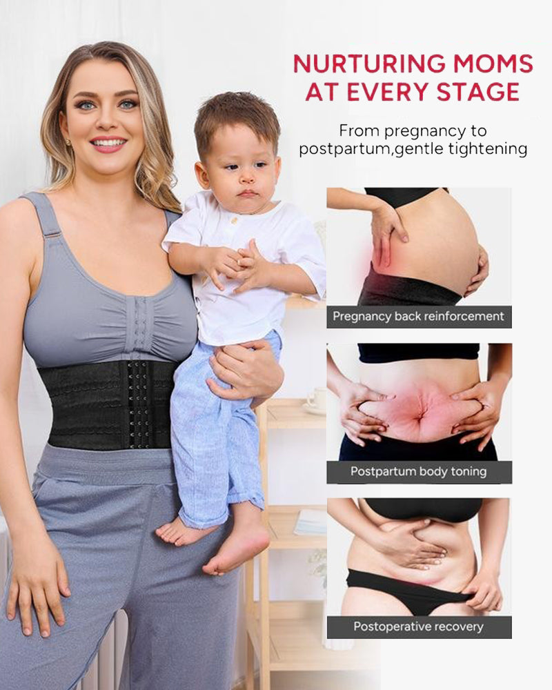 Segmented Waist Trainer Corset with Steel Bones