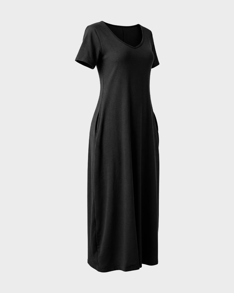 Slimming-Maxi-Lounge-Dress-with-Pockets-black-3d