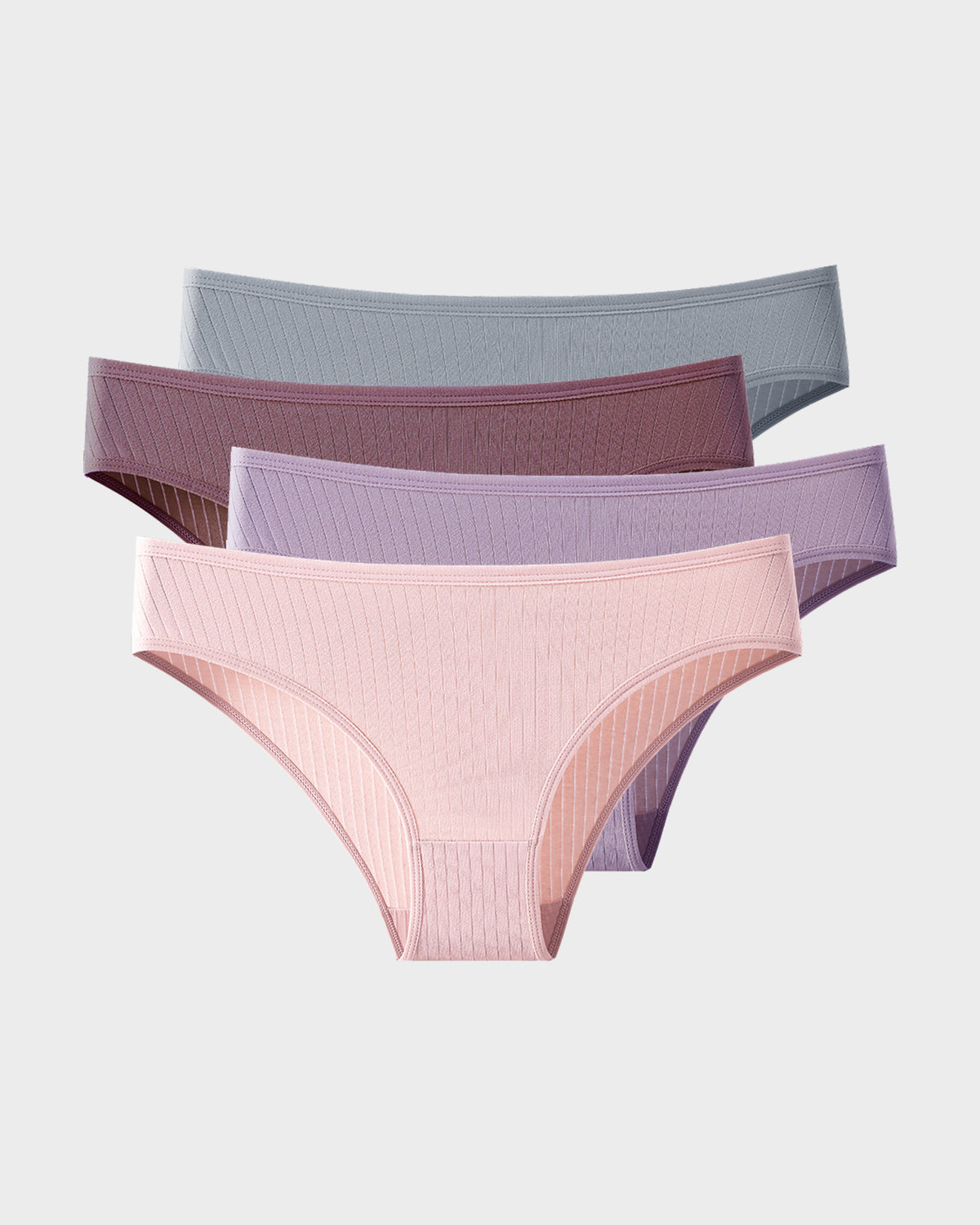 Soft & Breathable Low-Waist Cotton Briefs (4 Pack)