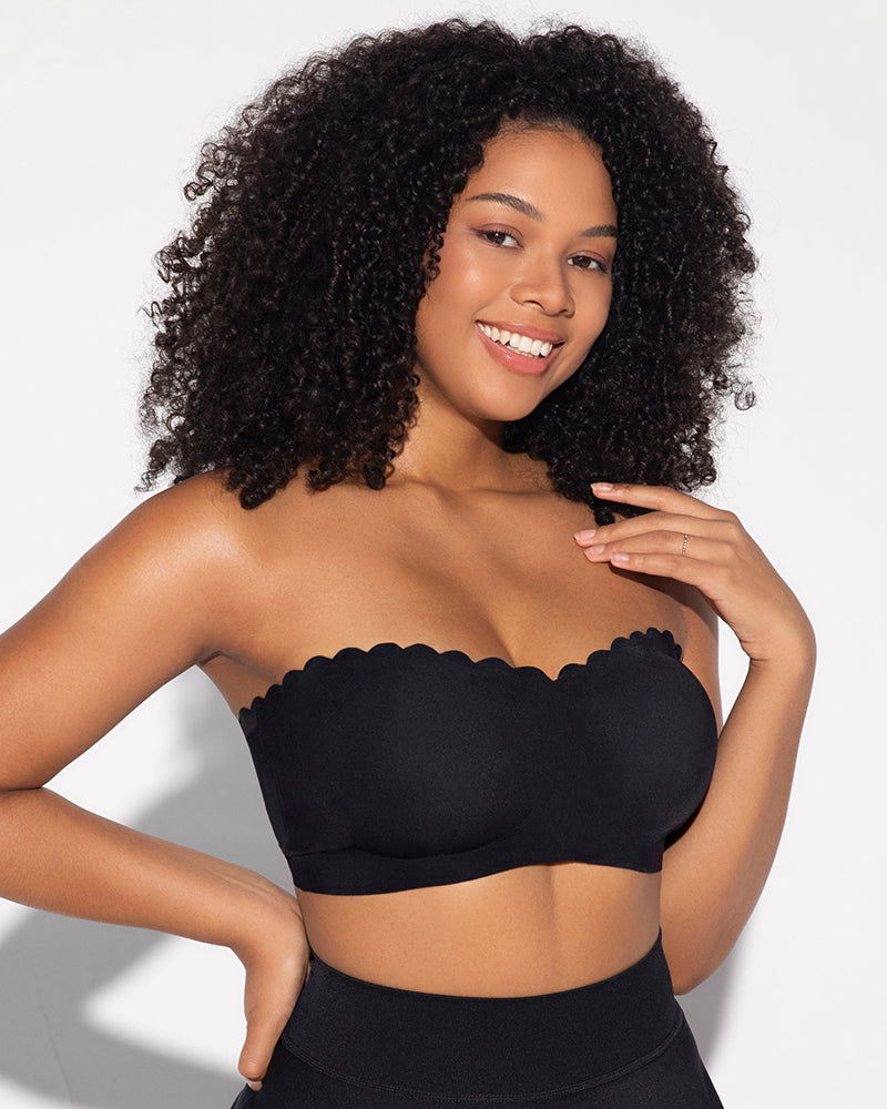 Strapless Front Closure Leopard Print Bra