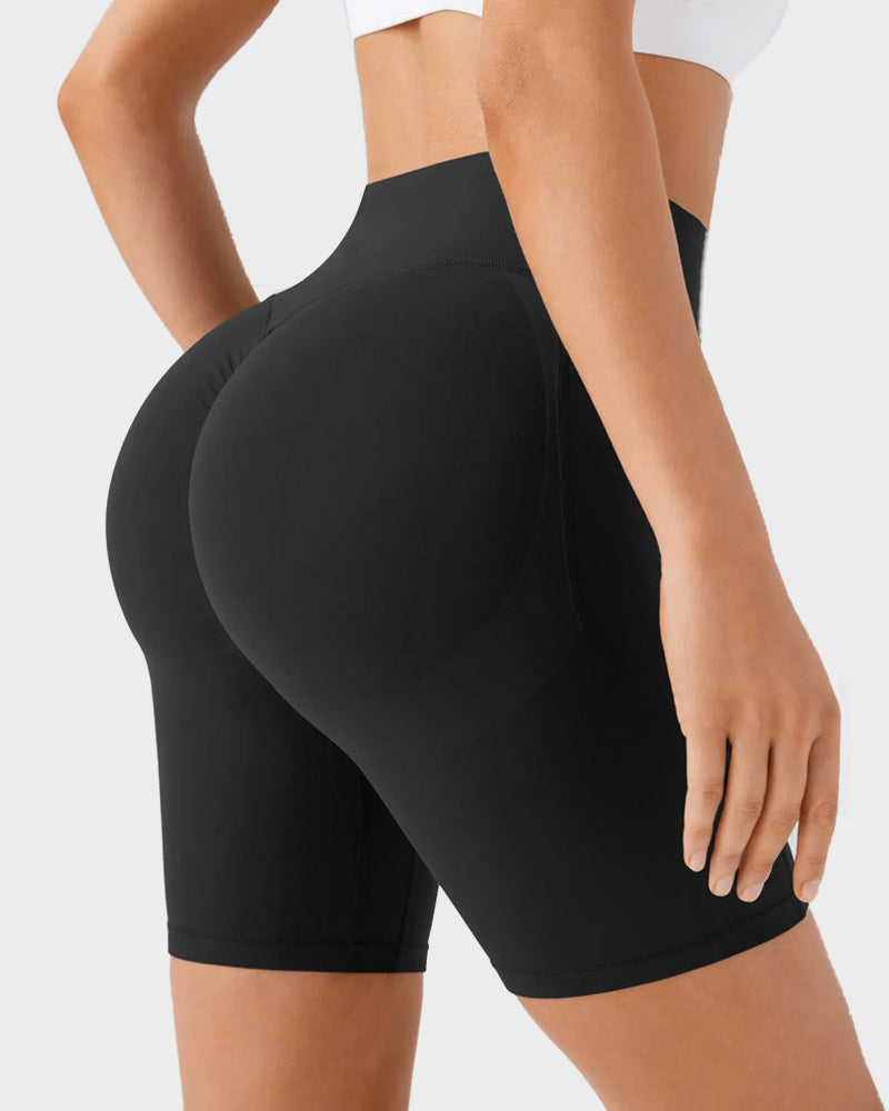 Tummy Control Butt-Lifting Training Shorts with Pockets – 7"