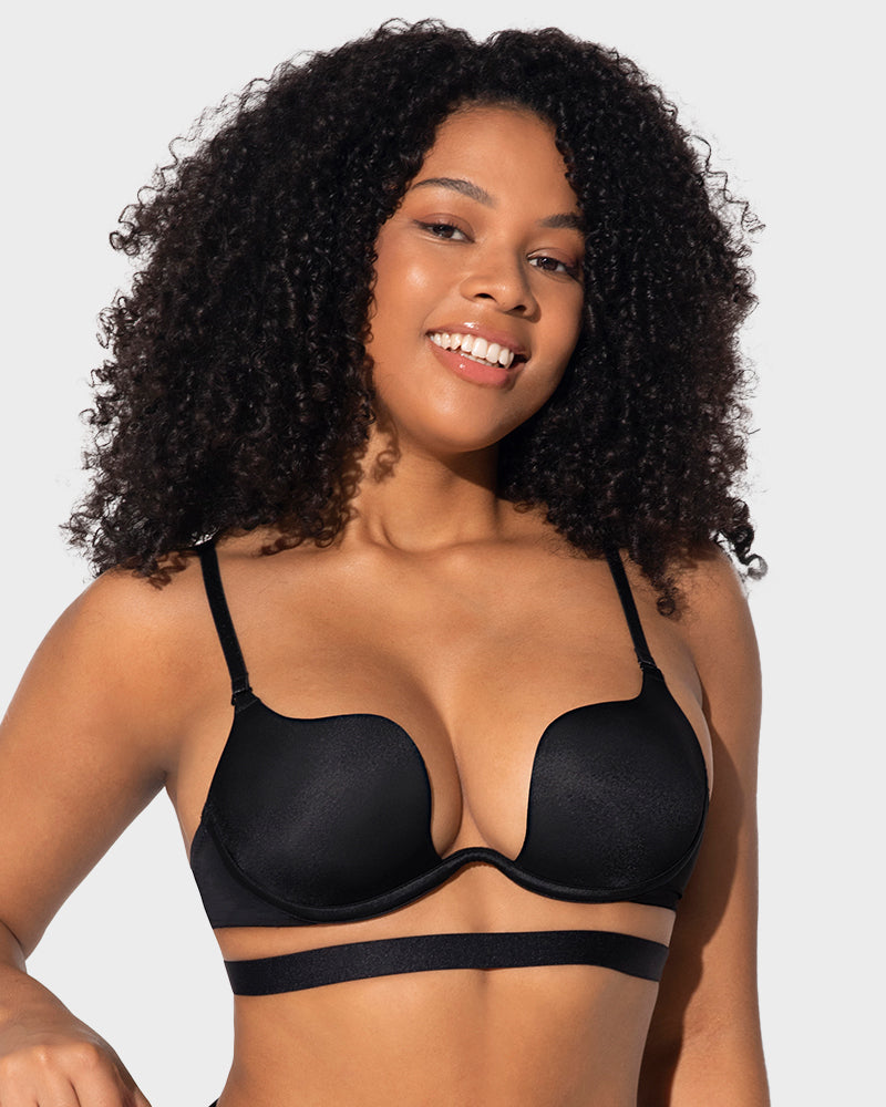 U-Shaped Backless Bra with Lift