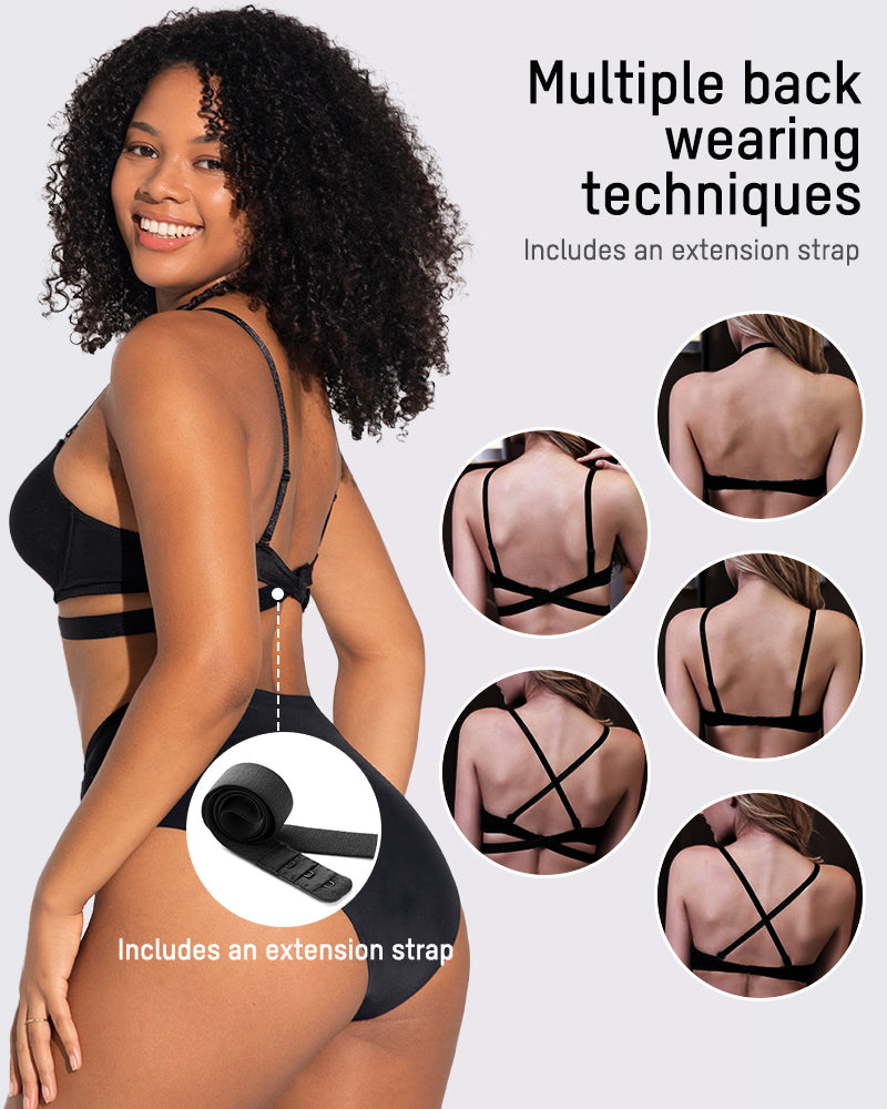 U-Shaped Backless Bra with Lift