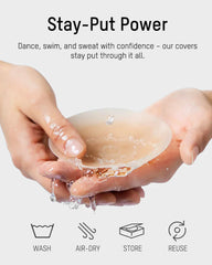 Ultra-Thin Invisible Adhesive Silicone Nipple Covers (2 Pairs)