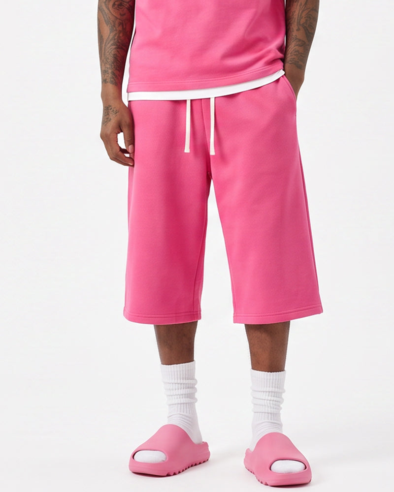Unisex Drawstring Athletic Sweat Shorts