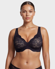 Wireless Lace Full Coverage Minimizer Bra