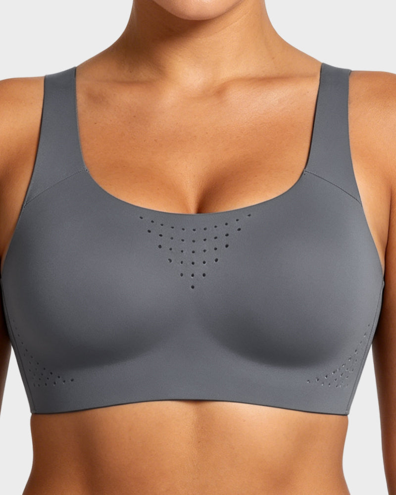 Wireless One-Piece Ventilated Sports Bra