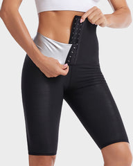 High Waist Tummy Control 5/8 Length Workout Sauna Pants